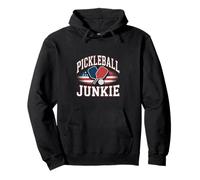 Pickleball Junkie USA Paddle Graphic Pullover Hoodie