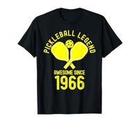 Pickleball Legend Awesome Since 1966 Retro 60th Birthday T-Shirt