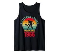Pickleball Legend Awesome Since 1966 Retro 60th Birthday Tank Top