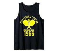 Pickleball Legend Awesome Since 1966 Retro 60th Birthday Tank Top