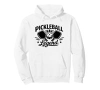 "Pickleball Legend" Retro Paddles And Ball Fun Sports Quote Pullover Hoodie