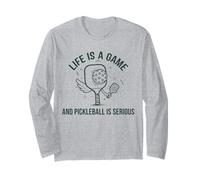 Pickleball Life is A Game Funny Paddle Player Long Sleeve T-Shirt