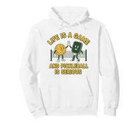Pickleball Life Is A Game Retro Player Pullover Hoodie