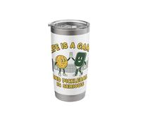 Pickleball Life is A Game Retro Player Stainless Steel Insulated Tumbler