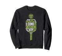 Pickleball Life Paddle Word Cloud Dink Player Sweatshirt