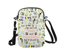 Pickleball Lover Dog Lover Gift Life Isn't All Dogs and Pickleball But It Should Be Zipper Pouch Makeup Bag (Dog Pickleball Cr EU)