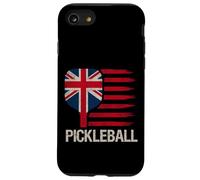 Pickleball Lover Player Paddle UK Flag Grunge Case for iPhone SE (2020) / 7/8