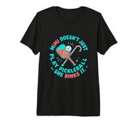 Pickleball Mimi She Dinks It Funny Grandma Pickleball Tee Premium T-Shirt