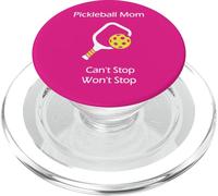 Pickleball Mom "Can't Stop Won't Stop" Funny Gift For Women PopSockets PopGrip for MagSafe