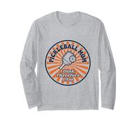Pickleball Mom I Dink Therefore I Am Court Humor Long Sleeve T-Shirt