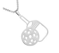 Pickleball Necklaces for Women - Stainless Steel Sports Jewelry | Hollow Sports Charm for Outdoor Activities Everyday Wear for Men Women, Refer to description, Stainless Steel, unisex