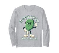 Pickleball Never Backs Down Retro Long Sleeve T-Shirt