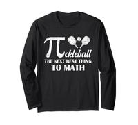 Pickleball Next Best Thing to Math Fun Pi Day Mathematics Long Sleeve T-Shirt