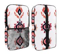 Pickleball Paddle Bag Hold 2 Rackets, Art Floral Ethnic Indian Ethnic Pattern Lightweight Pickleball Paddle Cover for Women Men