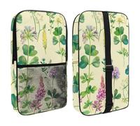 Pickleball Paddle Bag Hold 2 Rackets, Watercolor Wild Flowers Meadow Blooming Clover Lightweight Pickleball Paddle Cover for Women Men