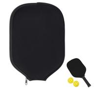 Pickleball Paddle Cover, 8.3 x 11.8 Inches Black Racket Sleeve Universal Case Fits Most USAPA Standard and Elongated Pickleball Paddles