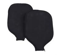 Pickleball Paddle Covers 2 Pack Neoprene Racket Sleeve Protector 30x21cm | Soft Neoprene, Scratch & Moisture Protection, Shock-proof, Fits Standard Rackets, 2-pack Black Sleeves