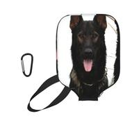 Pickleball Paddle Covers, Black German Shepherd Puppies Printing | Scratch Resistant Thickened Fabric Outer Mesh Pocket Padel Racket Protector Storage Case for Sport Travel Match Indoor Courts