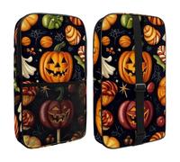 Pickleball Paddle Covers, Halloween Treats Sweets Candies Lollipop Sports Pickle Ball Paddle Storage Bag with Adjustable Shoulder Strap