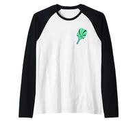 Pickleball Paddle Graphic Modern Design for Game Players Raglan Baseball Tee