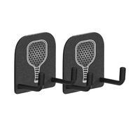 Pickleball Paddle Holder Rack,Pickleball Paddle Wall Hook | 2pcs Drill Free Storage Rack for Rackets in Home Basement Garage