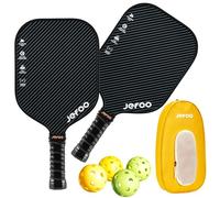 Pickleball Paddle Set of 2 - High Performance Lightweight Fiber Glass/Carbon Fiber Material, Good Grip - Sturdy Pickle Ball Paddles for Ultimate Game Experience