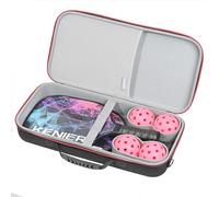 Pickleball Paddles Case for 2 Pickleball Rackets and 4 Balls (Case Only) | Pickleball Paddles Case Holds 2 Rackets and 4 Ball Hard Protective Bag for JOOLA/Selkirk SLK/Franklin Sports Most Pickleball