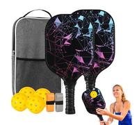 Pickleball Paddles - Pickleball racket set | Pickleballs Paddle Set for Men | Lightweight Ball Paddle | Fiberglass Professional Ergonomic Lightweight Sports Accessories for Indoor Boy Home Exercise