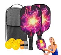 Pickleball Paddles - Pickleball racket set | Pickleballs Paddle Set for Men | Lightweight Ball Paddle | Fiberglass Professional Ergonomic Lightweight Sports Accessories for Indoor Boy Home Exercise