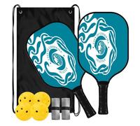 Pickleball Paddles Set of 2 City Flag Seattle Washington | Aesthetic Pickle Ball Set for Men, Women, Beginners & Intermediate with Carrying Bag