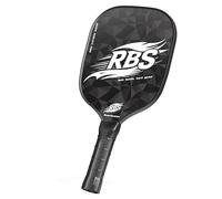 Pickleball Paddles Set of 2 or Single Option-Fiberglass or Carbon Fiber Face - Durable Solo Paddle or Complete Set with Balls & Carry Bag - Improved Spin & Precision (Black-Carbon Fiber)