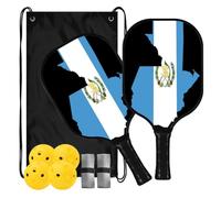 Pickleball Paddles Set of 2 Zimbabwe National Pride Flag | Aesthetic Pickle Ball Set for Men, Women, Beginners & Intermediate with Carrying Bag