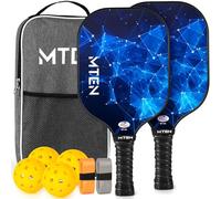 Pickleball Paddles, USAPA Approved Fiberglass Surface Pickleball Set with 2 Pickleball Rackets, Pickle Ball Paddle Set for Beginners & Pros
