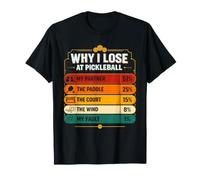 Pickleball Partner Tops Blame Chart Why I Lose At Pickleball T-Shirt