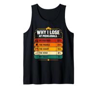 Pickleball Partner Tops Blame Chart Why I Lose At Pickleball Tank Top