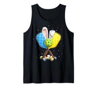 Pickleball Player Coach Team Trainer Easter Rabbit Eggs Cute Tank Top