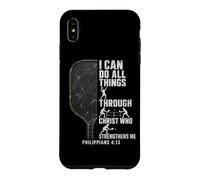 Pickleball Player I Can Do All Things Through Christ Case for iPhone XS Max