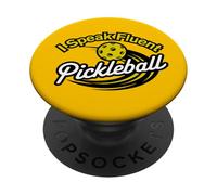 Pickleball Player Pickleball Lovers I Speak Pickleball Humor PopSockets Adhesive PopGrip