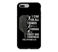 Pickleball Player Women I Can Do All Things Through Christ Case for iPhone 7 Plus/8 Plus