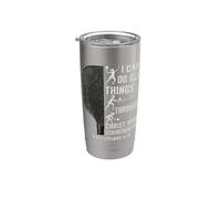 Pickleball Player Women I Can Do All Things Through Christ Stainless Steel Insulated Tumbler