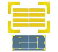 Pickleball Playing Field Marker Set - Weatherproof Floor Marking for Driveway and Garden | Windproof Sports Accessories for Schools & Clubs | Easy to lay out Pickleball Borders on Any Under