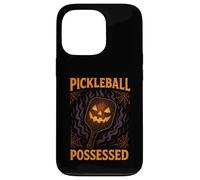 Pickleball Possessed Halloween Jack O Lantern Paddle Art Case for iPhone 13 Pro