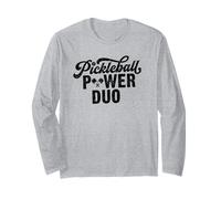 Pickleball Power Duo Funny Pickleball Partner Joke Long Sleeve T-Shirt