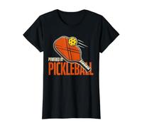 Pickleball Powered By Paddle Serve Smash Rally Player Value Graphic T-Shirt, Women, Black, S