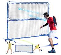 Pickleball Practice Rebounder Net for Dinks Volleys Solo Team Training Equipment, 7.9FT Mini Pickle Ball Net Portable Trainer for Outdoor Driveway Backyard Indoor Garage, Easy Setup & Storage