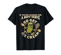 Pickleball Pun Funny Retro Pickle Playing Pickle Ball Serve T-Shirt