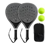 Pickleball Racket, Carbon Fiber Paddles Lightweight and Ergonomic - Paddleboard Racket Set | for Women Men Adults Sports Games Practice Beach Park Garden School
