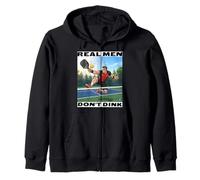Pickleball: Real Men Don't Dink Zip Hoodie