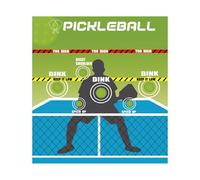 Pickleball Rebound Trainer - Compact Practice Board With Target Tape, Great Durability, Sturdy Supports Training Sessions, Space Saving Wall Install Learning Tool | Home Court Garage Youth Coaching
