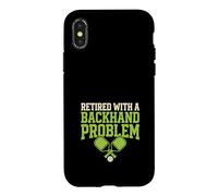 Pickleball Retirement Retired Pickleball Gift Case for iPhone X/XS